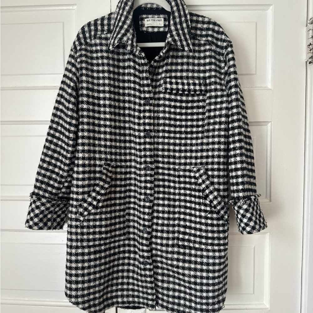 We The Free Black and White sweater jacket